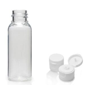 30ml Clear PET Bottle With Flip Top Cap
