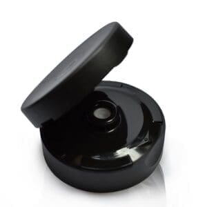 38mm Frosted Black Flip-Top Cap (10mm)
