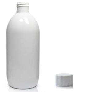 500ml White PET Olive Bottle w nwc