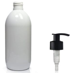 500ml white Olive bottle w LP