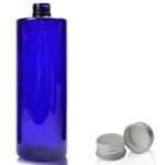 500ml Cobalt Blue PET Plastic Bottle With Aluminium Cap