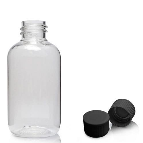 60ml Clear PET Bottle With Screw Cap