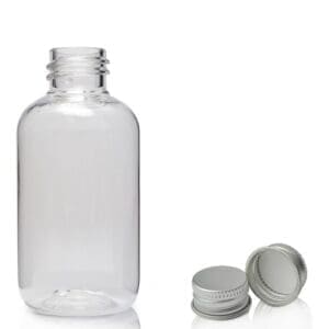 60ml Clear PET Bottle & Aluminium Cap