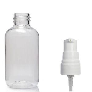 60ml Clear PET Bottle & Lotion Pump