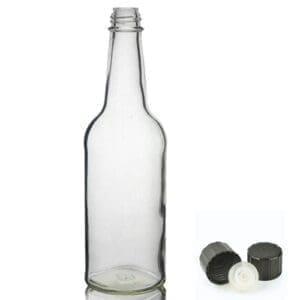 10oz Clear Glass Vinegar Bottle & Dropper Cap