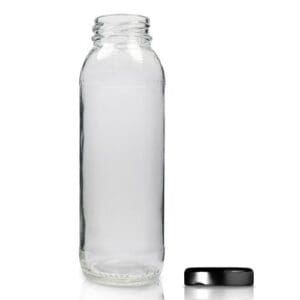 250ML tall juice bottle w black