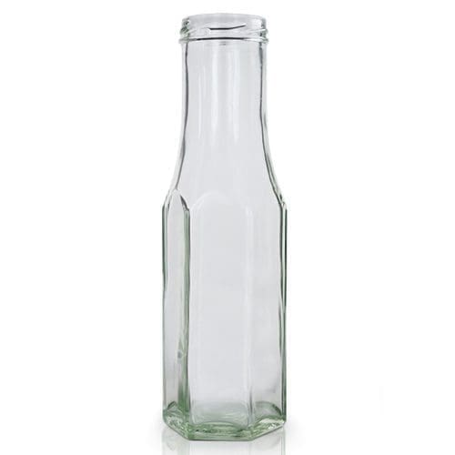 250ml Hexagonal Glass Sauce Bottle