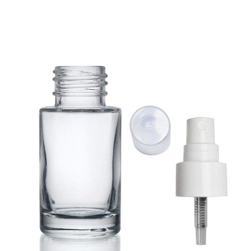 30ml Clear Glass Simplicity Bottle & Atomiser Spray