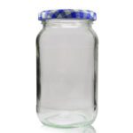 375ml Glass Preserve Jar & Patterned Twist-Off Lid