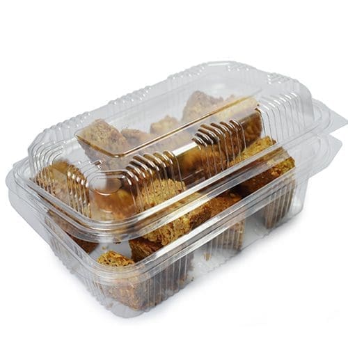 750cc Disposable Food Container With Hinged Lid