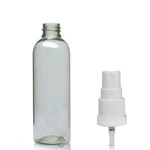100ml rPET Boston Bottle & Atomiser Spray