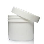 100ml White Plastic Screw Top Jar