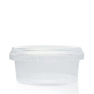 180ml Clear Plastic Food Pot with T/E Lid