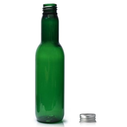 187ml Green Plastic Wine Bottle