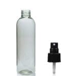 200ml RPET Boston bottle w black spray