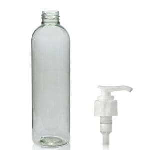250ml rPET Boston Bottle & Lotion Pump