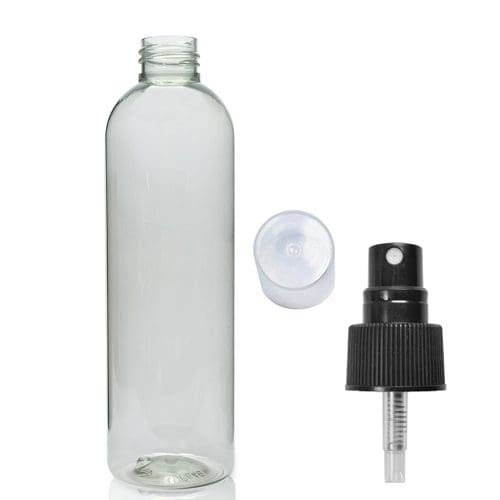 250ml rPET Boston Bottle With Atomiser Spray