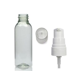 50ml rPET Boston Bottle With Lotion Pump