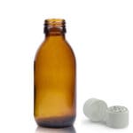 150ml Amber Glass Syrup Bottle & Medilock Child Resistant Cap