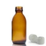 150ml Amber Glass Syrup Bottle & Medilock Child Resistant Cap