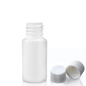 15ML WHITE hdpe bottle w WSC