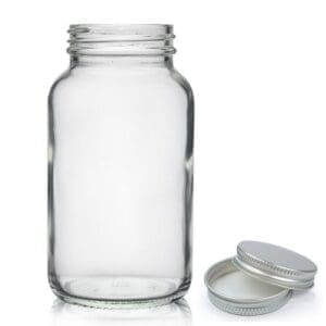 250ml Clear Glass Pharmapac Jar