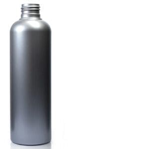250ml 'Boston' Silver Plastic Bottle