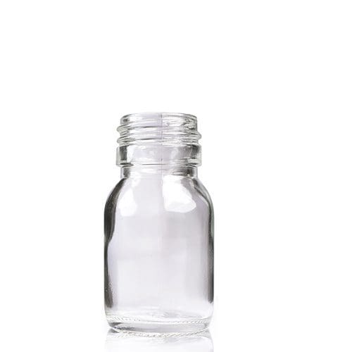 30ml Clear Glass Sirop Bottle w No Cap