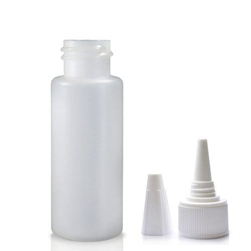 30ml Natural HDPE Bottle With Spout Cap