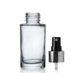 50ml Clear Glass Simplicity Bottle & Atomiser Cap
