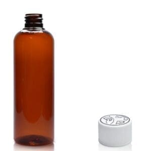 150ml Amber Plastic Bottle With Child Resistant Cap