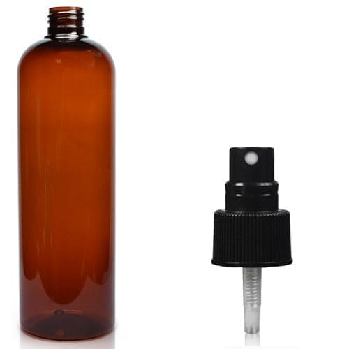 500ml Amber Plastic Atomiser Bottle