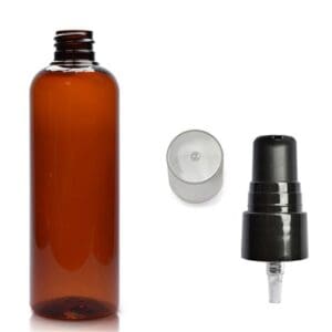 150ml Amber Plastic Lotion Bottle