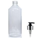 500ml Clear Plastic Lotion Bottle