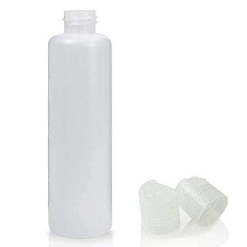 100ml Natural HDPE Slim Plastic Bottle With A Disc-Top Cap