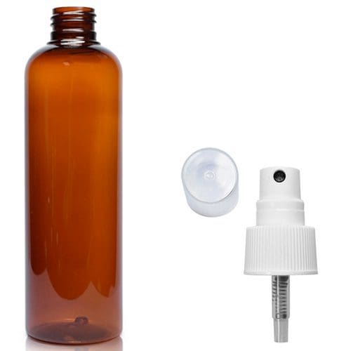 250ml Amber Plastic Atomiser Bottle