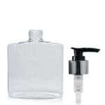 250ml Clear Rectangular Bottle With Lotion Pump