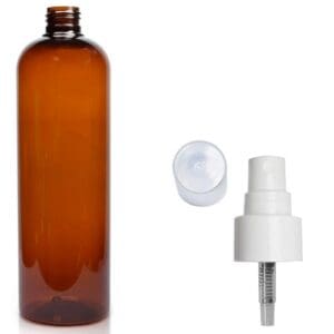 500ml Amber Plastic Atomiser Bottle