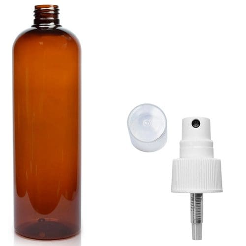 500ml Amber Plastic Atomiser Bottle