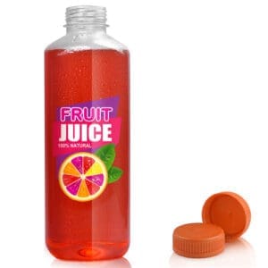 1000ml Clear PET Square Plastic Juice Bottle