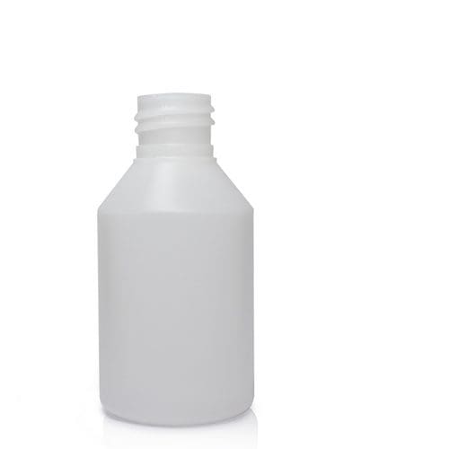 150ml Natural HDPE Round Bottle w No Cap
