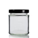 190ml Food Jar w Black Lid