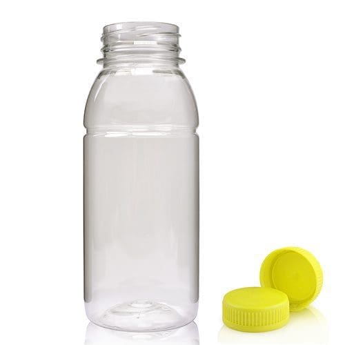 250ml Plastic juice with yellow cap