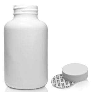 250ml White Pharmapac Container With Pressure Sensitive Cap