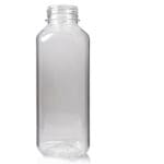 500ml Clear PET Square Juice Bottle