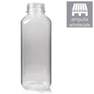 500ml Clear PET Square Juice Bottle