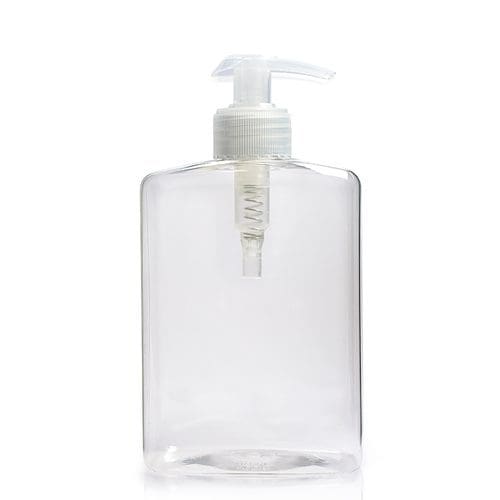 500ml clear handwash bottle
