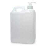 2.5 Litre Natural Plastic Jerry Can & Lotion Pump