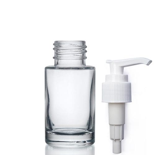 30ml Clear Glass Simplicity Bottle with pump