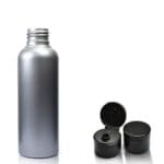 50ml Silver Bottle with blk flip